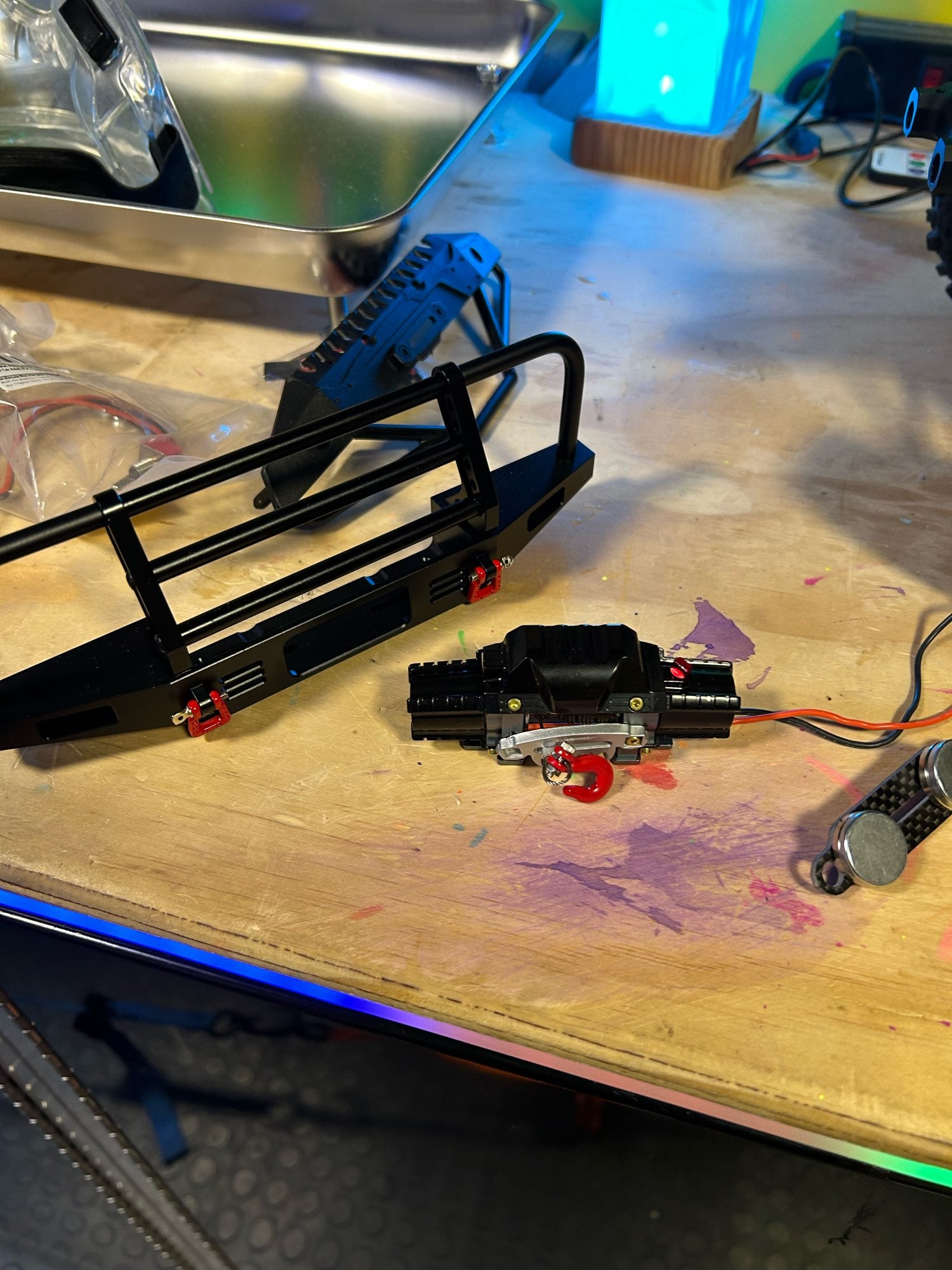 Winch motor dual 1:10 - 1:8