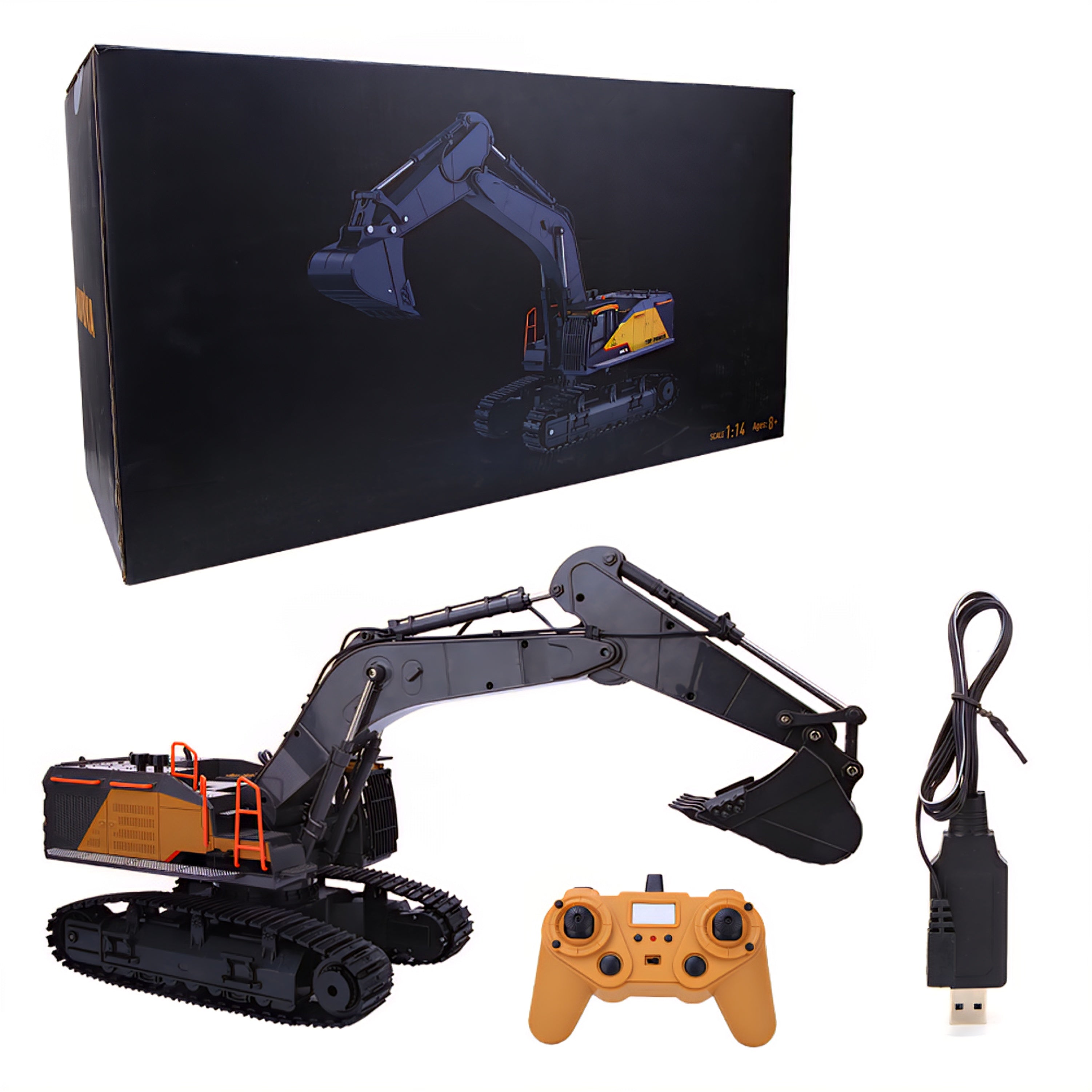 Excavadora a control remoto Huina 1592 1:14 (modelo 2025)